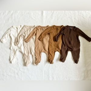 Old Navy Baby Sleep & Play 2-Way-Zip Footie One-Piece 5-Pack